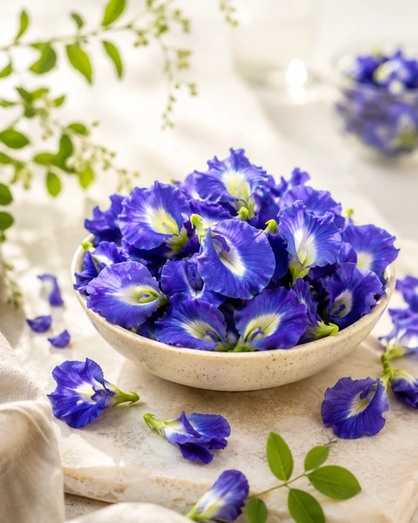 FORESTEA Butterfly Pea Flower Infusion made from naturally dried whole flowers