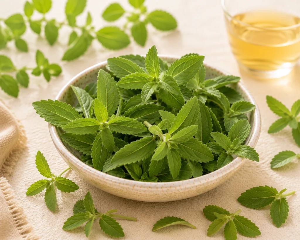FORESTEA Stevia Herbal Infusion made from naturally grown stevia leaves, offering a naturally sweet botanical infusion