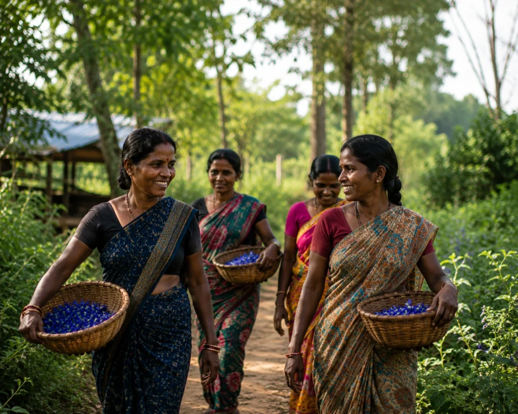 forestea tribal women harvesting